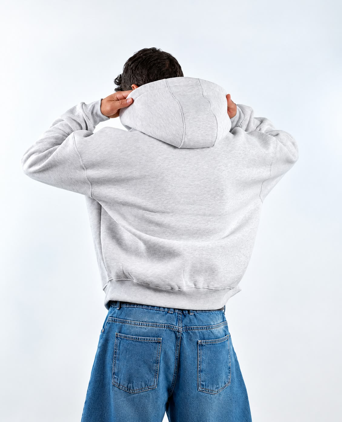 BOXY ZIP UP - GRAY