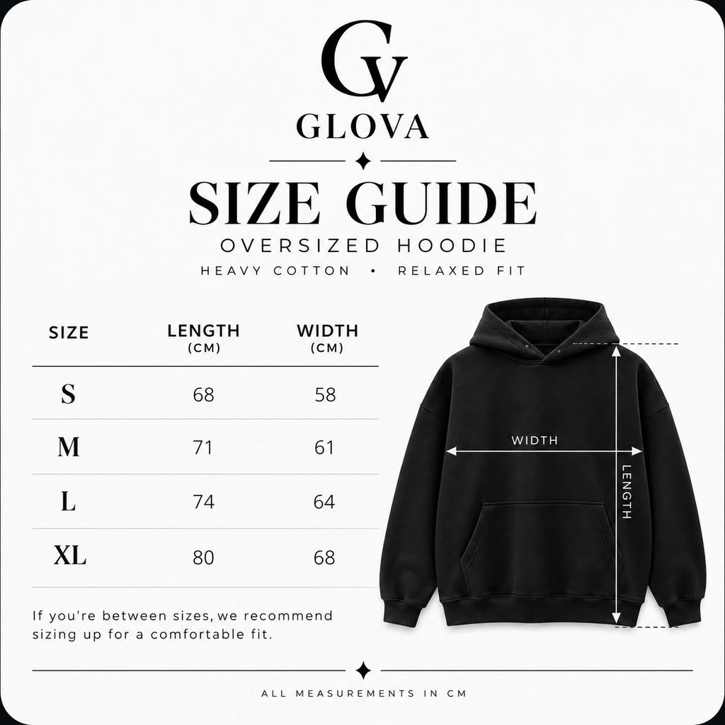 OVER SIZED HOODIE - BLACK