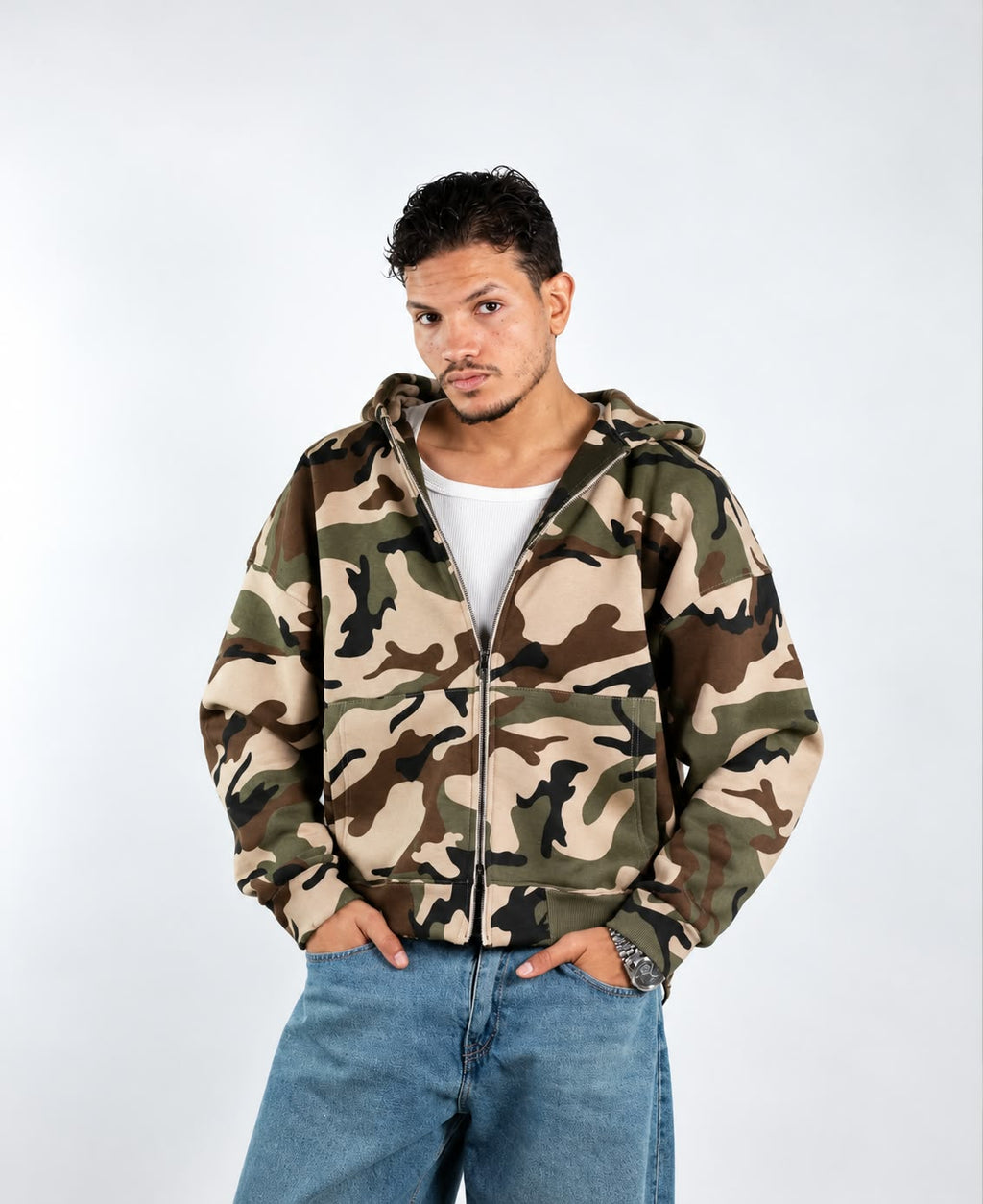 CAMOUFLAGE ZIP UP - CLASSIC