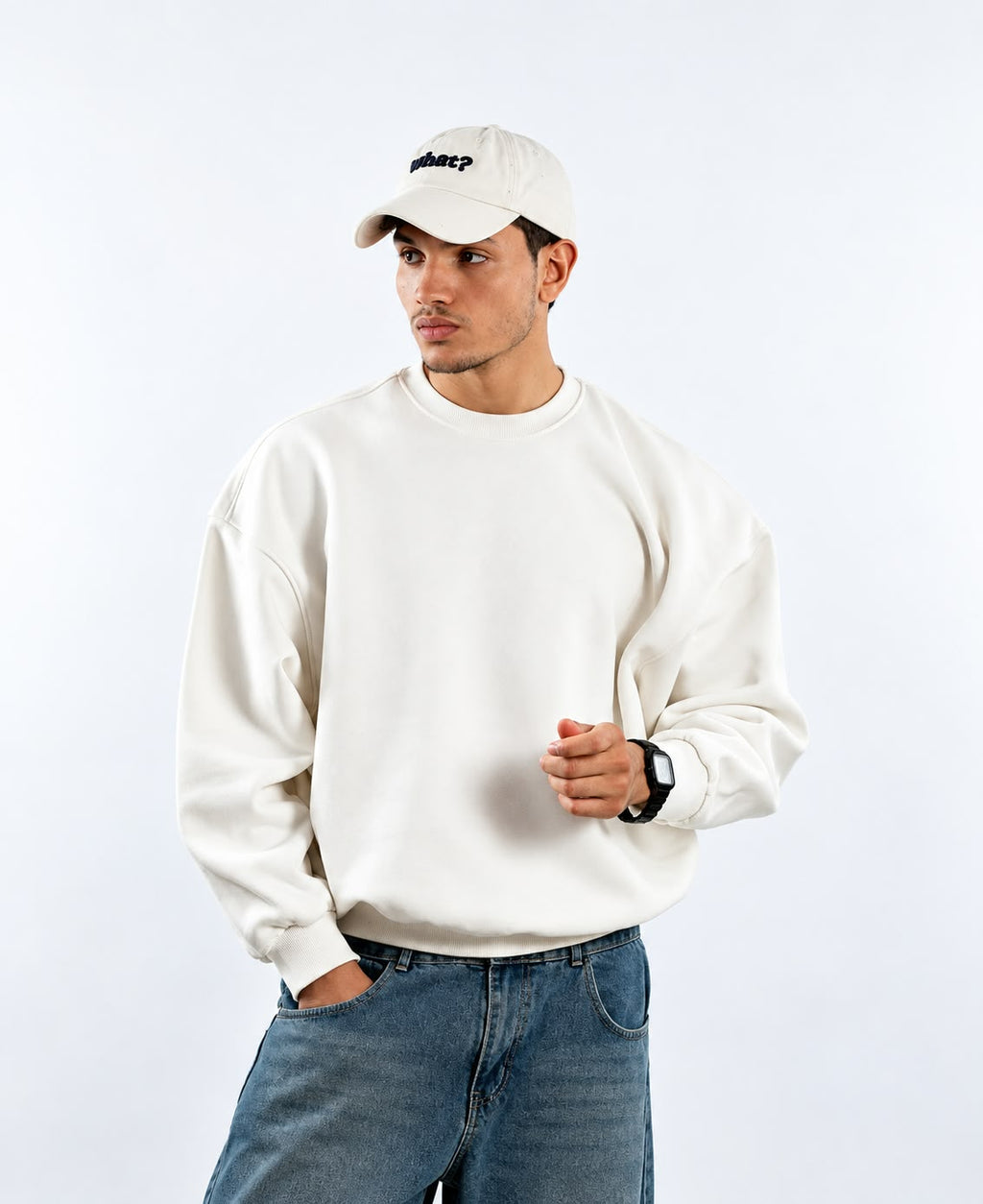 BOXY CREW NICK - WHITE
