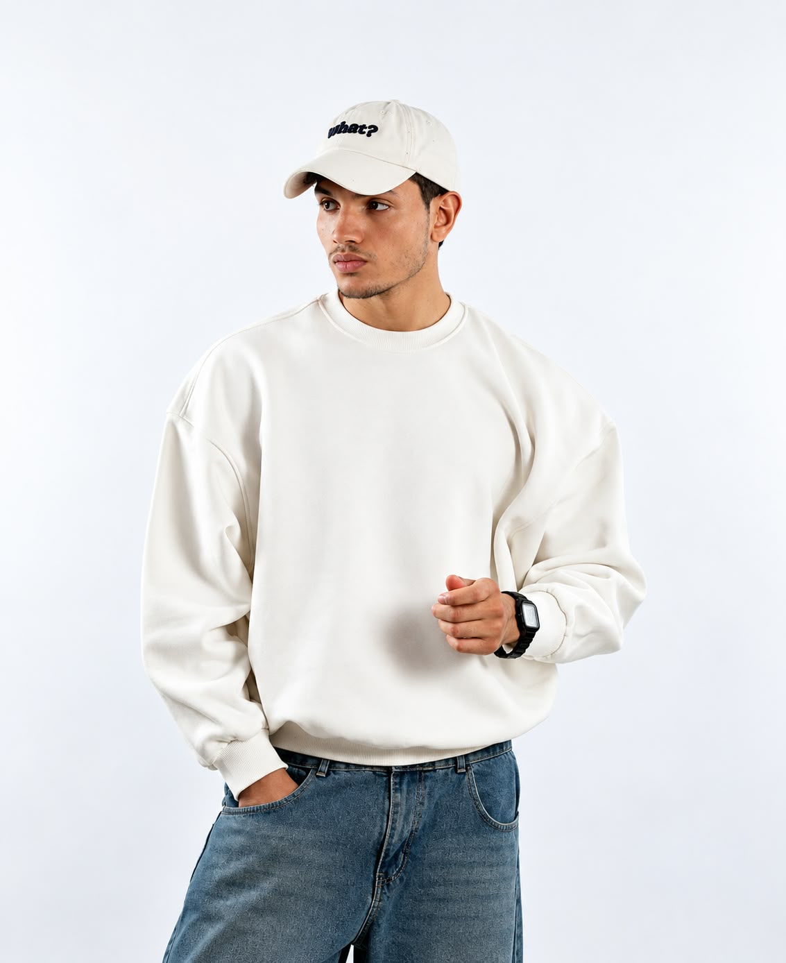 BOXY CREW NICK - WHITE