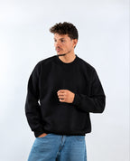 OVER SIZED CREW NICK - BLACK