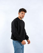 OVER SIZED CREW NICK - BLACK