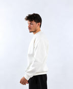 OVER SIZED CREW NICK - WHITE