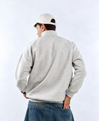 QUARTER ZIPPER - GRAY