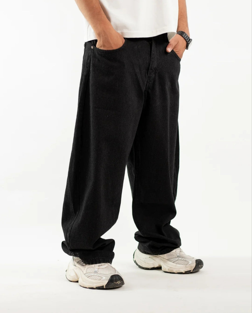 BALLOON DENIM - BLACK