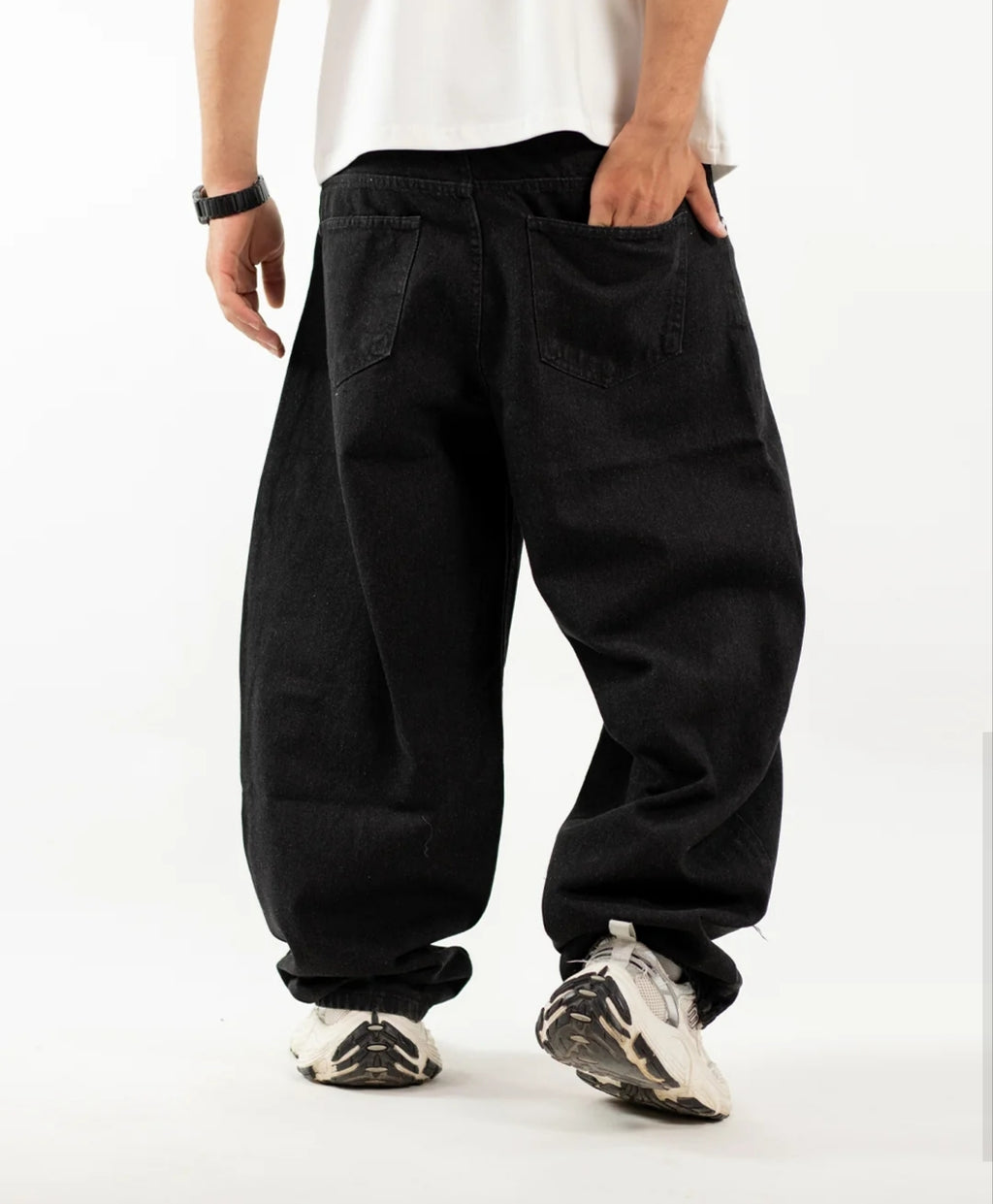 BALLOON DENIM - BLACK
