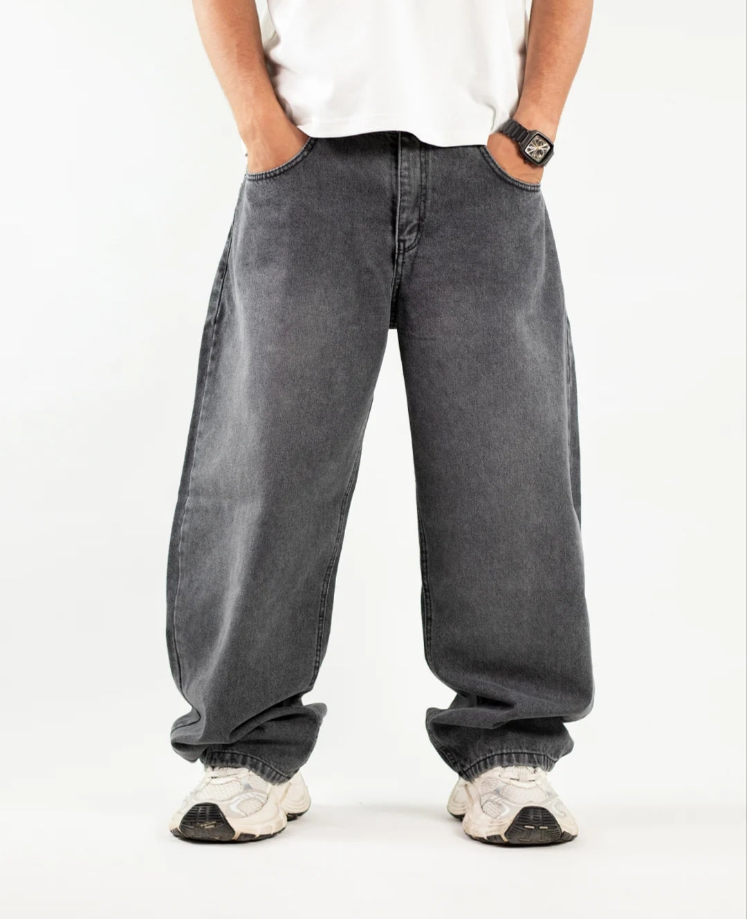 BALLOON DENIM - ACID GRAY