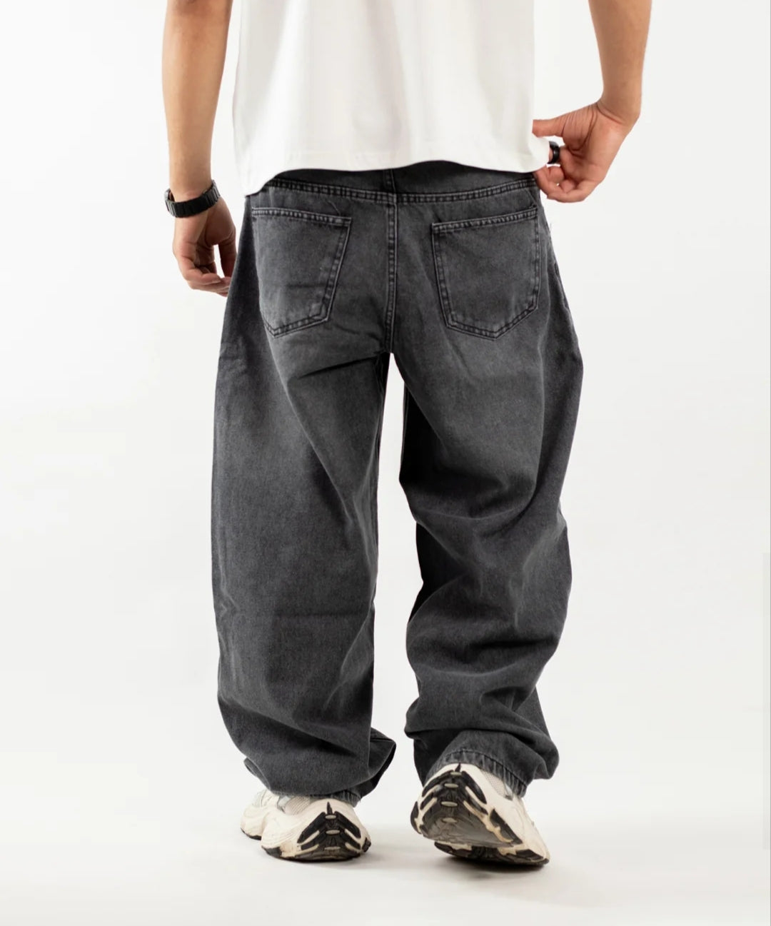 BALLOON DENIM - ACID GRAY