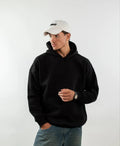 OVER SIZED HOODIE - BLACK