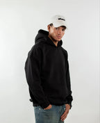 OVER SIZED HOODIE - BLACK