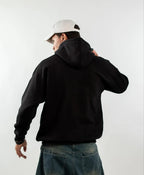 OVER SIZED HOODIE - BLACK