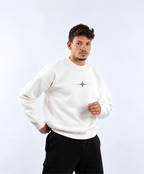Lunar Horizon Crewnick – White