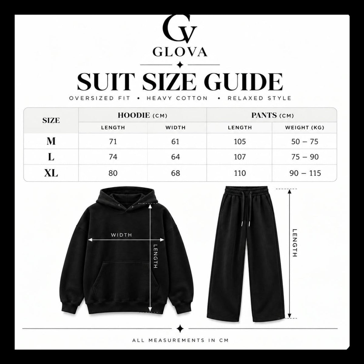 HOODIE SUIT-BLACK