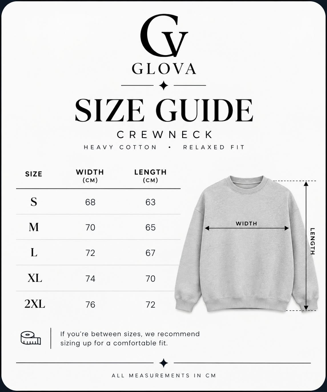 GLOVA CREWNICK-BLACK