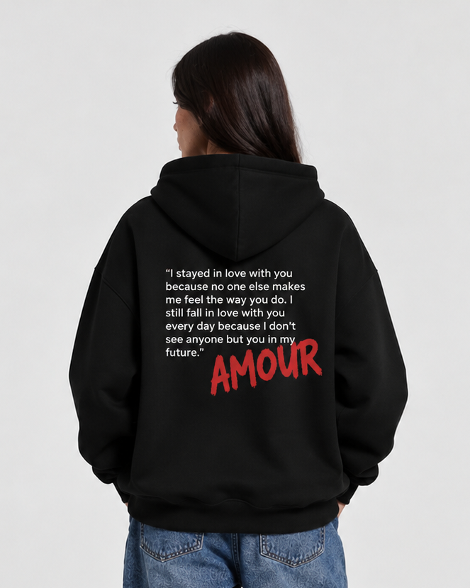Amour Hoodie-Black